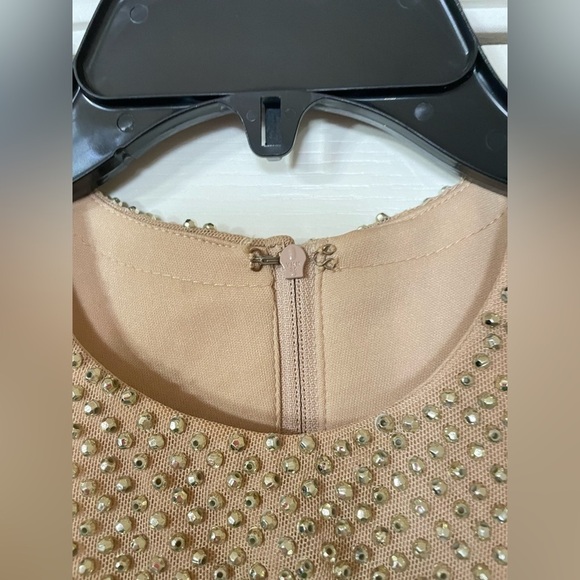 LA FEMME Open Back Beaded Gown - Picture 5 of 13